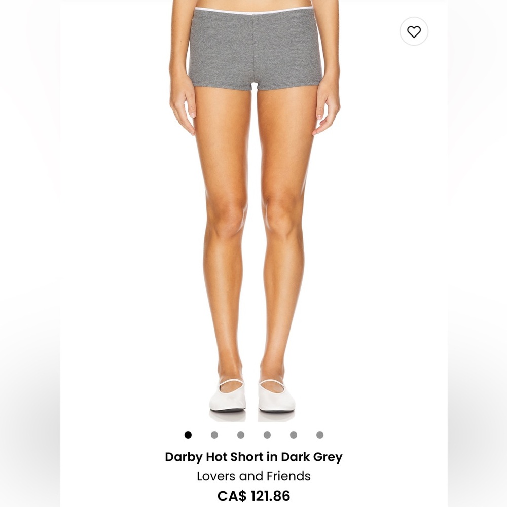 Lovers + Friends Heather Gray Knit shorts